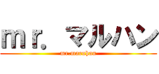 ｍｒ．マルハン (mr.maruhan)