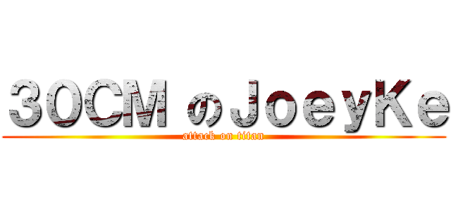 ３０ＣＭ のＪｏｅｙＫｅ (attack on titan)