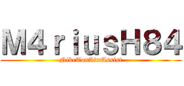 Ｍ４ｒｉｕｓＨ８４ (NikeTonAimAssist)