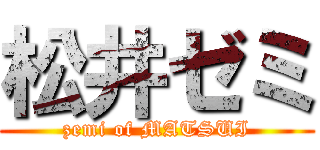 松井ゼミ (zemi of MATSUI)