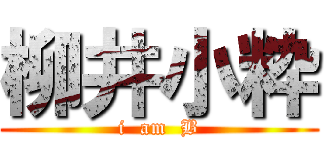 柳井小粋 (i  am  B)