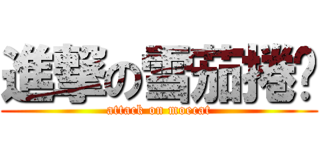 進撃の雪茄捲貓 (attack on moecat)