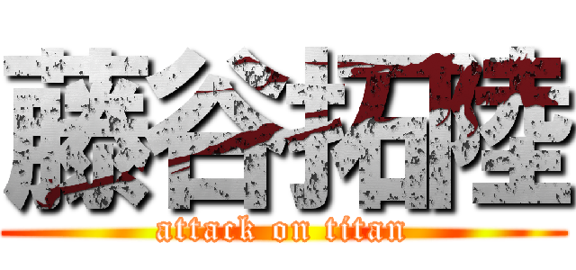 藤谷拓陸 (attack on titan)