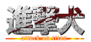 進撃犬 (attack on titan)