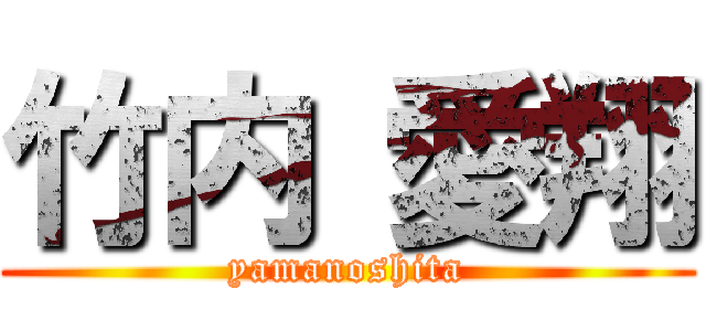 竹内 愛翔 (yamanoshita)