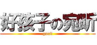 好孩子の宛昕 (good)