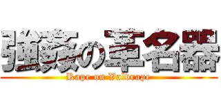 強姦の革名器 (Rape on Valvrape)