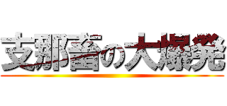 支那畜の大爆発 ()