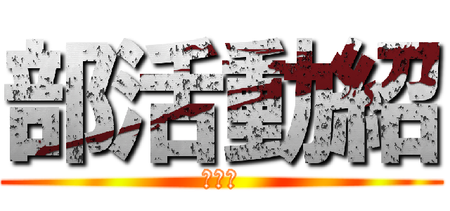 部活動紹 (野球部)