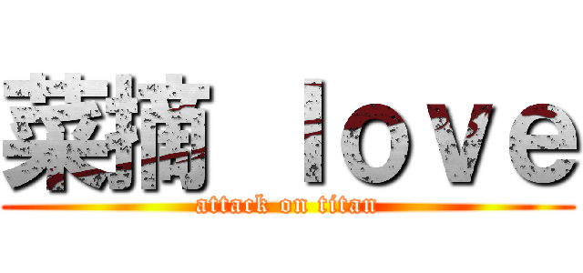 菜摘 ｌｏｖｅ (attack on titan)