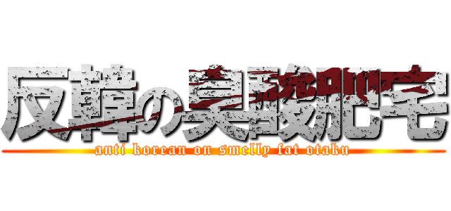 反韓の臭酸肥宅 (anti korean on smelly fat otaku)