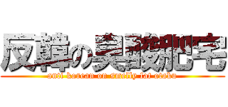 反韓の臭酸肥宅 (anti korean on smelly fat otaku)