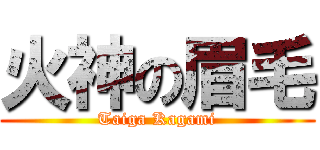 火神の眉毛 (Taiga Kagami)