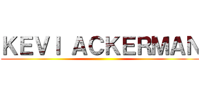 ＫＥＶＩ ＡＣＫＥＲＭＡＮ ()