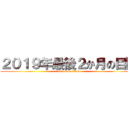 ２０１９年最後２か月の目標 (attack on titan)