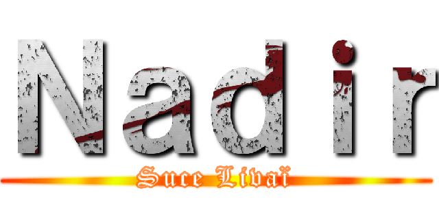 Ｎａｄｉｒ (Suce Livaï)