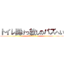 トイレ開けっ放しのパズへい (パズへいってかっこいいね)