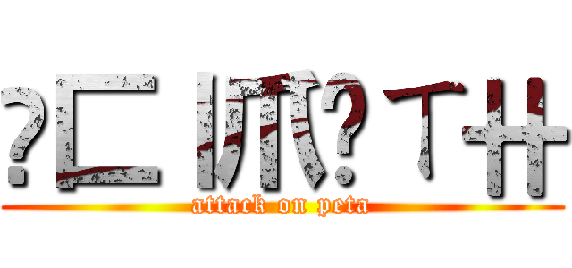 丂匚丨爪卂ㄒ卄 (attack on peta)