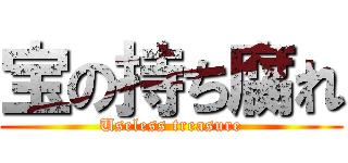 宝の持ち腐れ (Useless treasure)