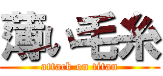 薄い毛糸 (attack on titan)