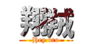 翔羢 (Hey bro)