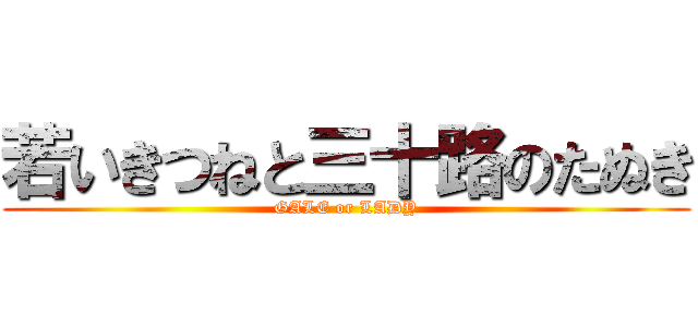 若いきつねと三十路のたぬき (GALE or LADY)