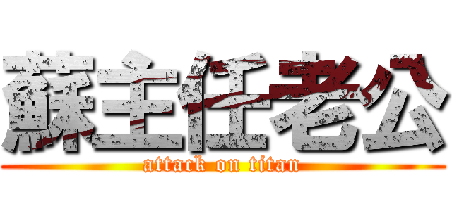 蘇主任老公 (attack on titan)