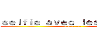 ｓｅｌｆｉｅ ａｖｅｃ ｌｅｓ ｍａｒｉéｓ (attack on titan)