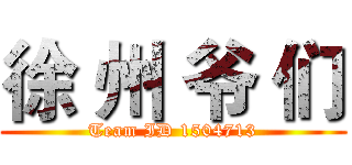 徐 州 爷 们 (Team ID 1504713)