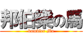 邦伯樂の馬 (bumbler Ma)