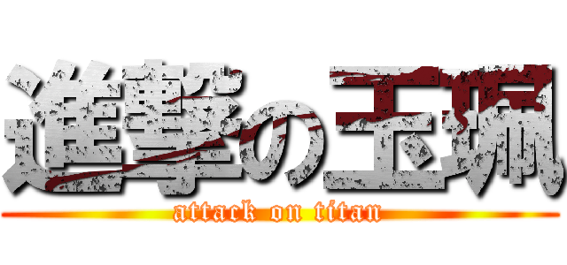 進撃の玉珮 (attack on titan)