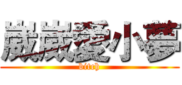 崴崴愛小夢 (bitch)