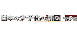 日本の少子化の原因・影響・対策 (沖政友)