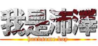 我是沛澤 (handsome boy)