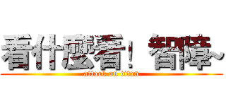 看什麼看！智障~ (attack on titan)