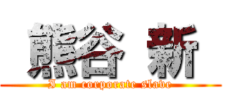  熊谷 新  (I am corporate slave)
