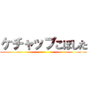 ケチャップこぼした ()