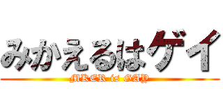 みかえるはゲイ (MKER is GAY)