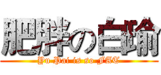 肥胖の白瑜 (Yu Pai is so FAT)