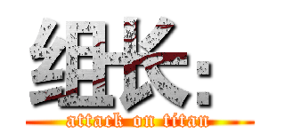 组长： (attack on titan)