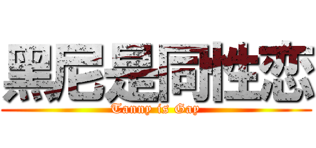 黑尼是同性恋 (Tanny is Gay)