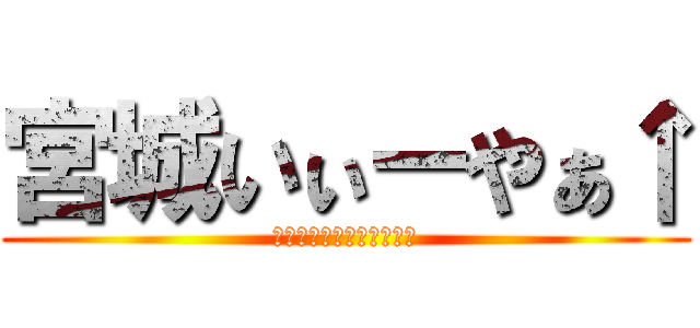 宮城いぃーやぁ↑ (いぃーーーやぁぁー↑↑↑)