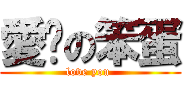 愛你の笨蛋 (love you )