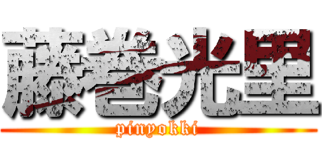 藤巻光里 (pinyokki)