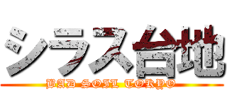 シラス台地 (BAD SOIL TOKYO)