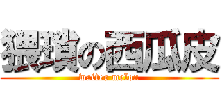 猥瑣の西瓜皮 (watter melon)