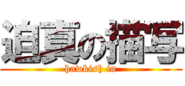 迫真の描写 (hawkish in)