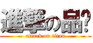 進撃の品瑄 (attack on titan)