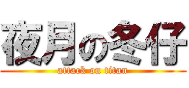 夜月の冬仔 (attack on titan)