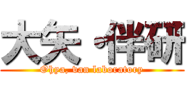 大矢・伴研 (Ohya, van laboratory)